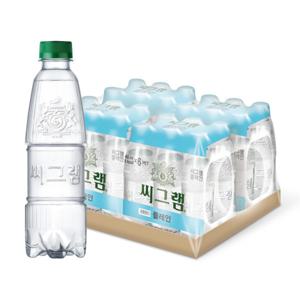 (본사직영) 씨그램 라벨프리 플레인 350ml PET 24입