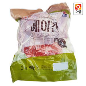 사조오양 습식 베이컨 뭉치 1kg/슬라이스햄/반찬/파지