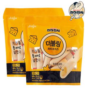 천하장사 더블링 콰트로치즈 400g x2개 소세지 소시지