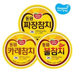 [체험특가] 동원 신제품 참치 90g x8개 불/카레/짜장