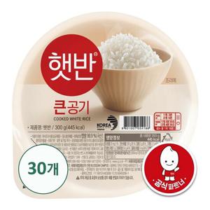 [CJ] 햇반 백미 큰공기 300G X 30개