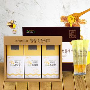 [강원양봉] 프리미엄 피나무 스틱꿀 선물세트 (30개x3box)