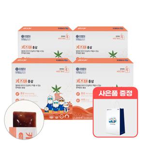 연세 키즈텐 홍삼 6년근 아연 젤리 스틱 블루베리맛 20g 4박스