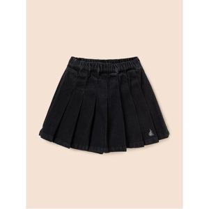 [BEANPOLE KIDS] 플리츠 데님 치마 바지  블랙 (BI4827G045)