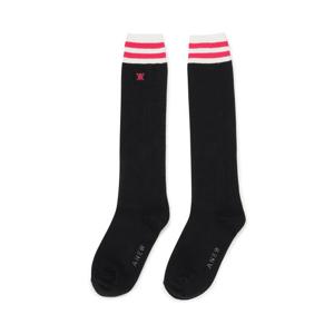 [어뉴골프] 여성 (W) TWO LINE POINTS KNEE SOCKS_BK