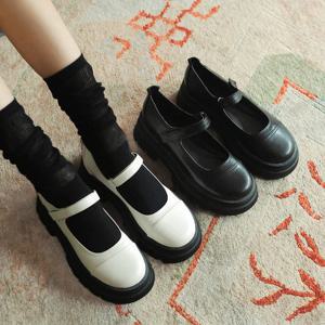 프리플라 csy564 velcro platform maryjane _ 2colors