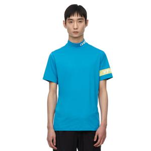 [V12] MEN MOCK NECK T-SHIRTS_V11C2TR037_BL