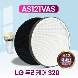 LG 공기청정기 엘지퓨리케어 AS121VAS필터프리미엄121