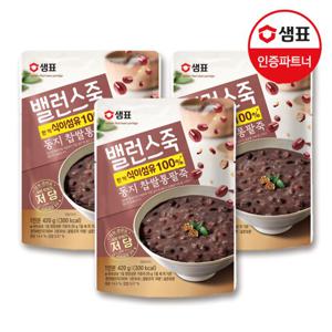 [샘표] 밸런스죽 동지통팥죽 420g x3팩