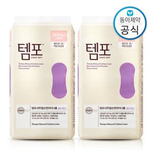 템포 유기농 순면 팬티라이너 롱 80p