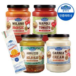 폰타나 파스타소스 혼합세트4 (4병)+스파게티250g