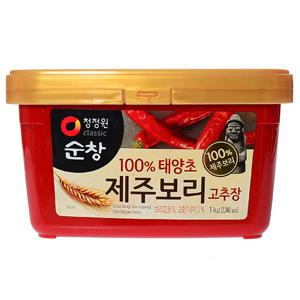 청정원 순창 100%태양초 제주보리 고추장1kg