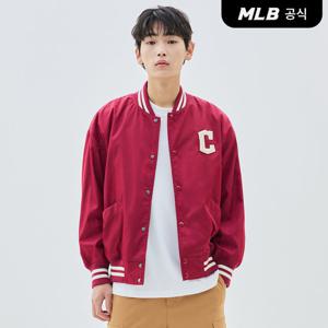 [MLB] 나일론 베이직 홑겹 바시티자켓 CLE (D.Wine)