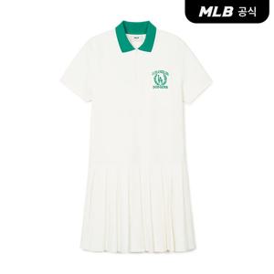 [MLB] 여성 클래식 스포츠 테니스 반팔 원피스 LA (Cream)