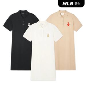 [MLB] 여성 하트 반팔 피케 원피스 (3 COLOR)