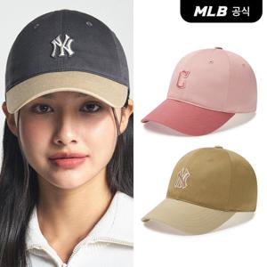 [MLB] 바시티 원포인트 배색 언스트럭쳐 볼캡 (3 COLOR)