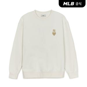 [MLB] 하트 오버핏 맨투맨 NY (Cream)