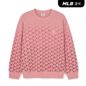 [MLB] 클래식 모노그램 그라데이션 오버핏 맨투맨 NY (Mg.Pink)