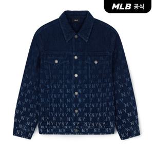 [MLB] 클래식 모노그램 그라데이션 데님 트러커자켓 NY (Indigo)