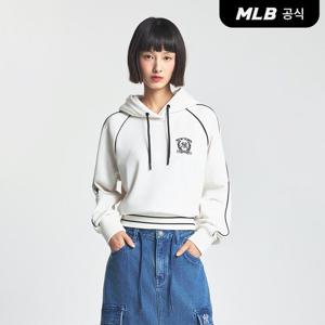 [MLB] 여성 스포티브 바시티 밴딩 크롭 후드티 NY (Cream)