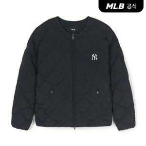 [MLB] 베이직 U넥 경량 숏패딩 NY (Black)