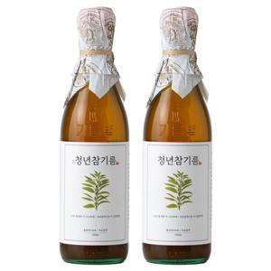 [전라도청년] 저온압착 100%통참깨 청년참기름350ml x 2병