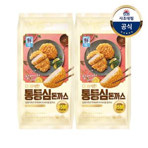 [대림냉동] 더 바삭한 돈까스 420g x2개 /통등심/치즈