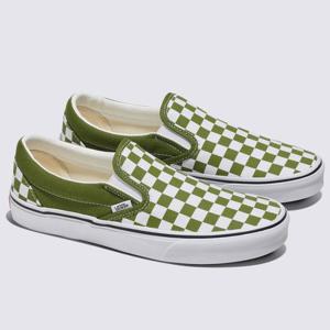 반스 컬러 띠어리 체커보드 클래식 Slip-on 슬립온 그린 남여공용 VN000D03CIB1