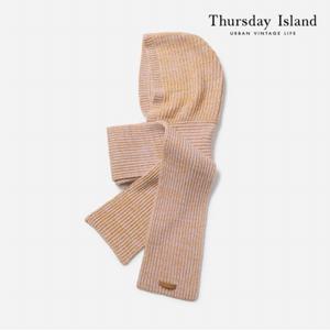 [Thursday Island] 니트 후드 머플러(T228MSF235W)