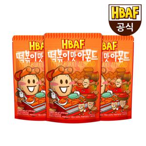 [본사직영] 바프 떡볶이맛 아몬드 190g 3봉 세트