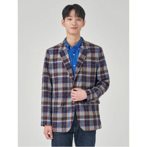 빈폴멘 [23SS] 서머 울 마드라스 체크 재킷 블루 BC3311C21P