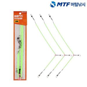 [머털낚시]MTF 야광PVC 쭈꾸미 채비 3개입