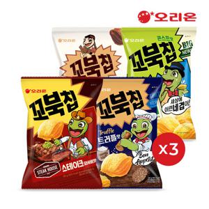 [오리온]꼬북칩스테이크와사비+트러플+콘스프+초코츄러스각3개씩