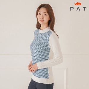 [PAT 여성] 앞판 프린트 하프넥 티셔츠_1G85430