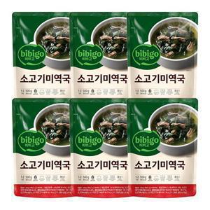 [CJ] 비비고 소고기미역국 500G X 6개