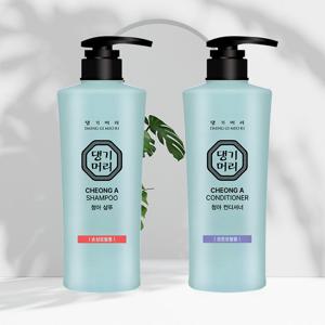 댕기머리 청아 손상모발용 샴푸 500ml+컨디셔너 500ml