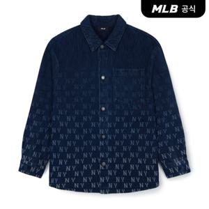 [MLB] 클래식 모노그램 그라데이션 데님셔츠 NY (Indigo)