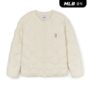 [MLB] 베이직 U넥 경량 숏패딩 BOS (D.Cream)