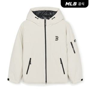 [MLB] 고프코어 후드 속사시 경량 숏패딩 BOS (D.Cream)