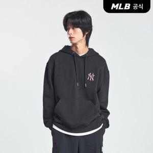 [MLB] 빈티지 바시티 오버핏 후드티 NY (Black)