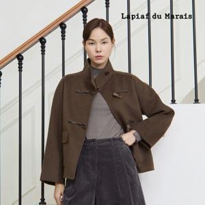 라삐아프 24FW 울 실크 하프 코트 1종