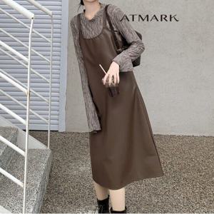 ATMARK 파인레더스트랩원피스_AA46OP037G