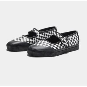 [ VANS ] 반스 프리미엄 메리제인 체커보드 레더 VN000CSGCKK