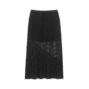 Lace Long Skirt in Black VW4SS127-10