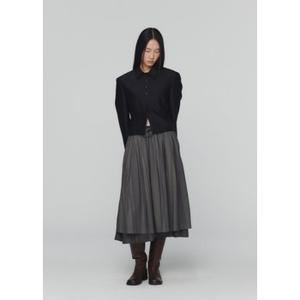 [10/4 예약주문] 아모멘토 24FW STRIPE LAYERED SKIRT