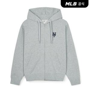 [코리아공식] 베이직 미디움로고 후드집업 NYM (Melange Grey)