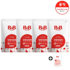 비앤비 젖병세정제(액상/리필) 500ml 4입 + 800ml 유연제 1입