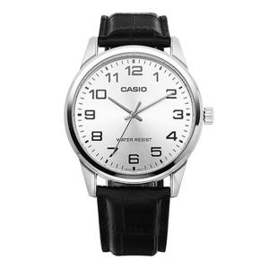 카시오 CASIO MTP-V001L-7BUDF (MTP-V001L-7B) 아날로그 남성 가죽시계 38mm