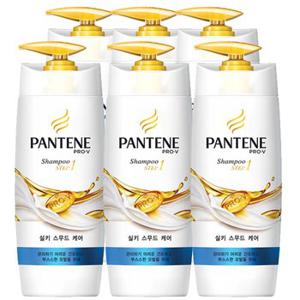 팬틴 실키스 무드 샴푸 500ml x 6개