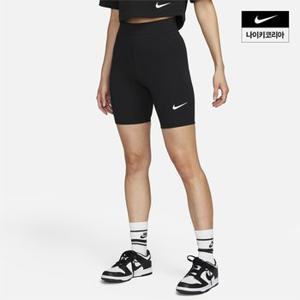 우먼스 나이키 스포츠웨어 클래식 하이웨이스트 8인치 바이커 쇼츠 NIKE DV7798-010